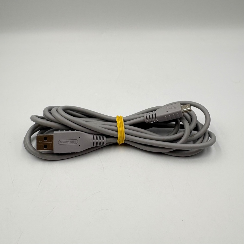 Nintendo Wii U Pro Controller Charging Cable WUP-018 Grey OEM Mini USB Cord Good